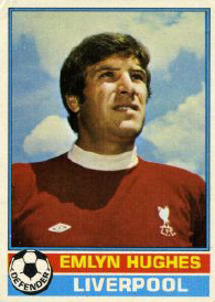 Liverpool FC captain Emlyn Hughes showing the European Cup Liverpool FC captain Emlyn Hughes showing the European Cup